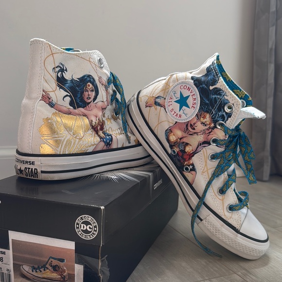 Converse Shoes - Converse Wonder Woman High-Top Sneakers - Women’s Size 8